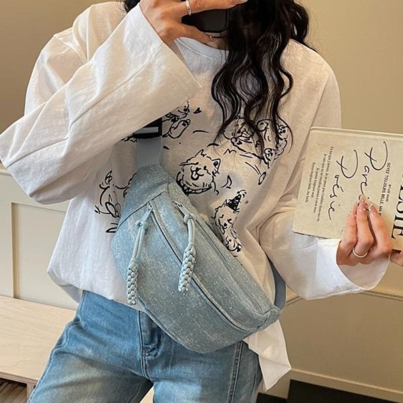 Luxury Bags Denim - Nuova borsa a tracolla da donna