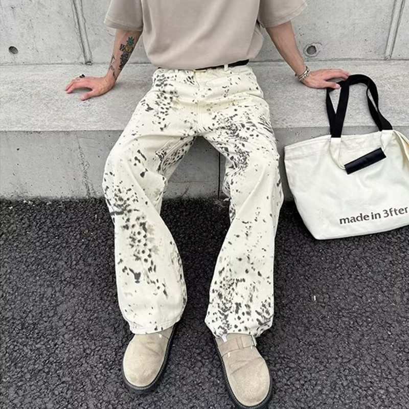 Luxury Bags Denim - 2000S vestiti Y2K moda leopardo bianco