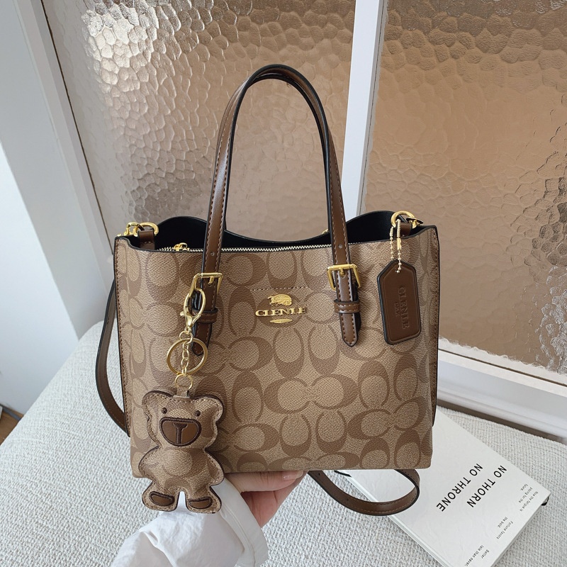 Tote Bag Leather Monogram - Elegante Borsa a Mano con Monogramma