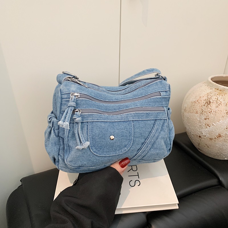 Borsa in denim blu retrò stile - Luxury Bags Denim recensione e prezzo