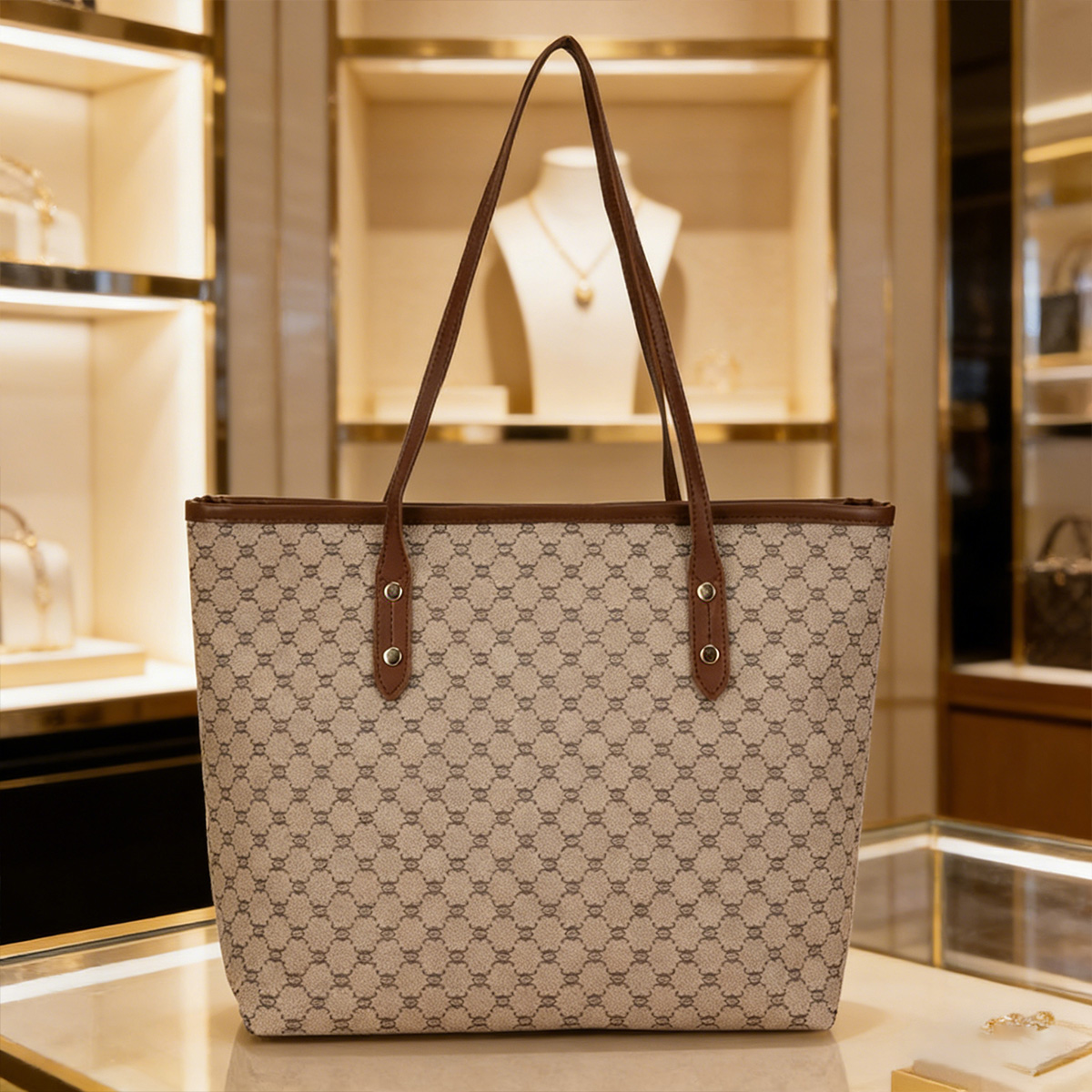 Borsa Tote Vintage di Lusso pe - Tote Bag Leather Monogram recensione e prezzo