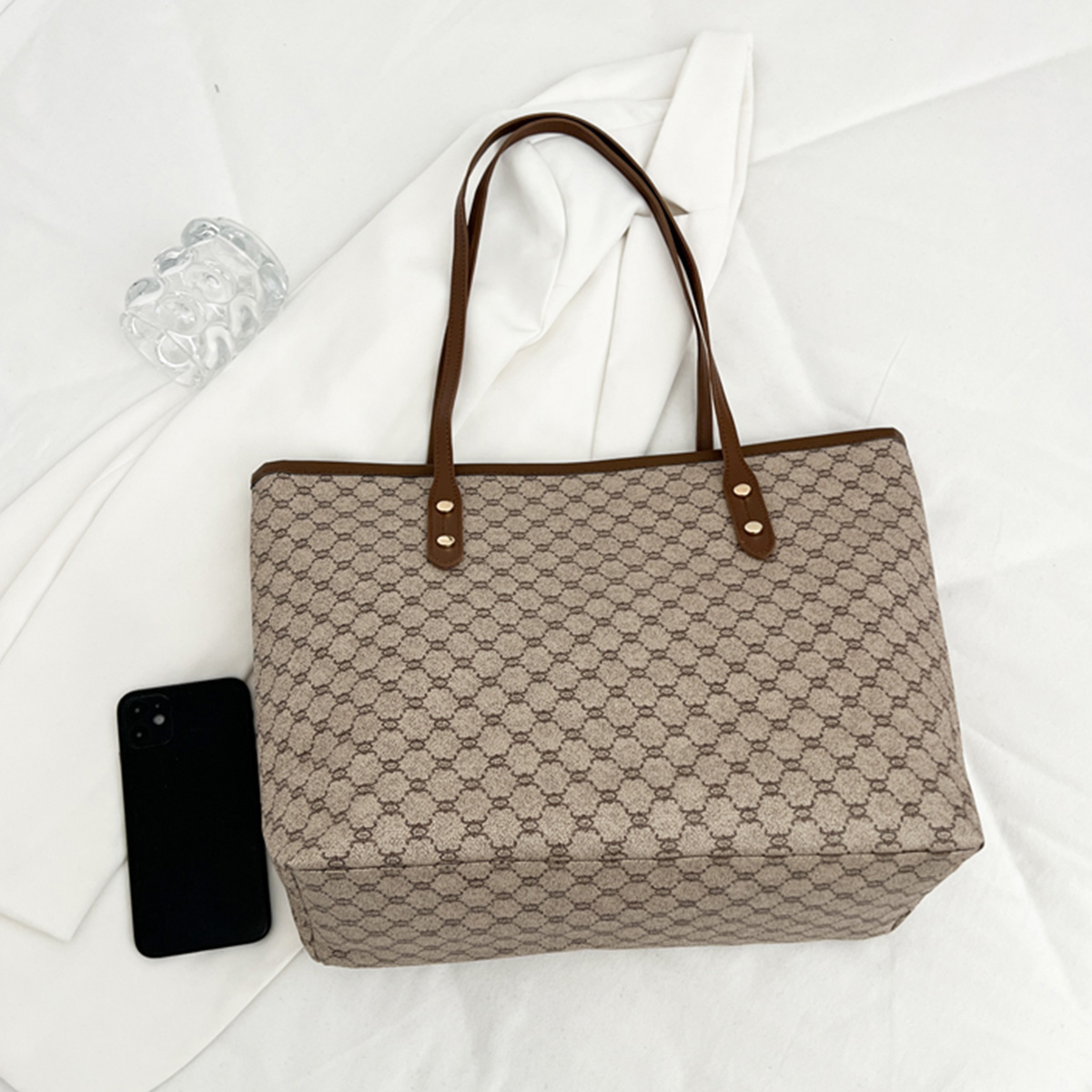 Borsa Tote Vintage di Lusso pe - Tote Bag Leather Monogram recensione e prezzo