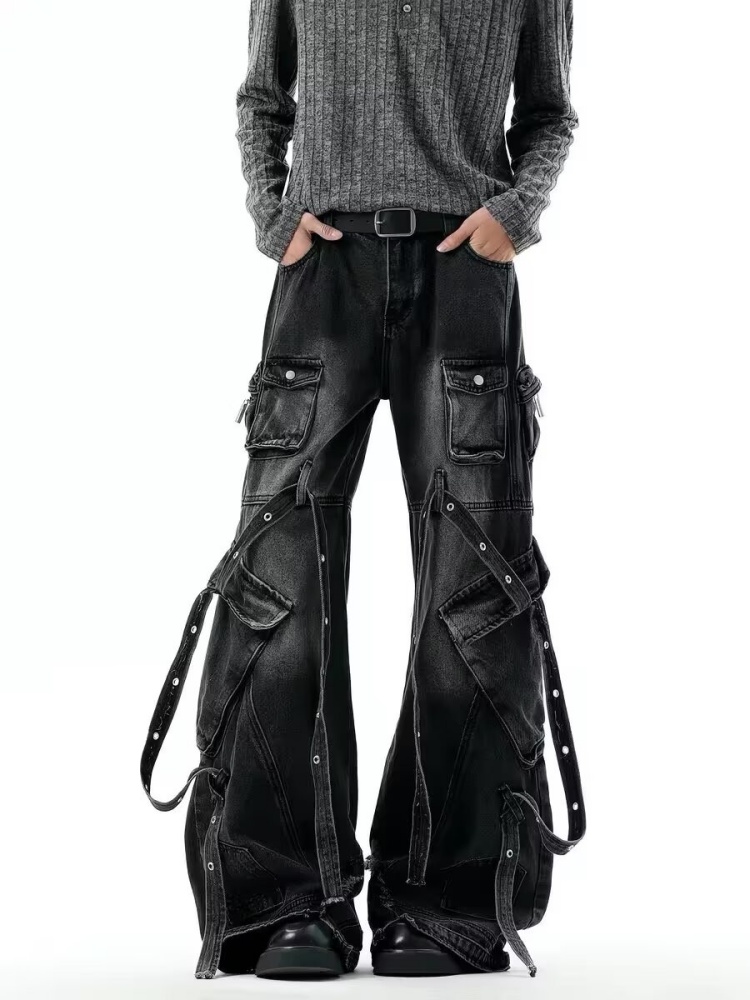 Jeans Cargo Neri Lavati Stile  - Luxury Bags Denim recensione e prezzo