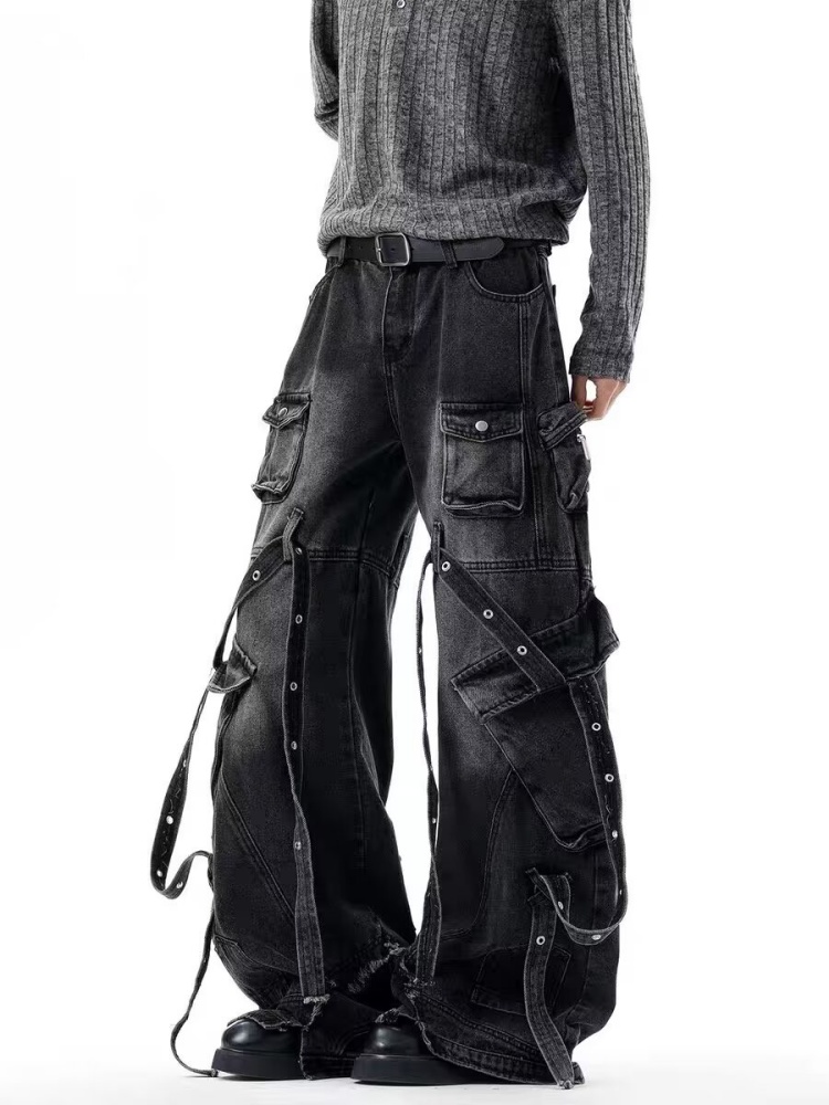 Jeans Cargo Neri Lavati Stile  - Luxury Bags Denim recensione e prezzo