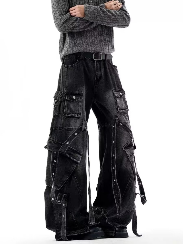 Jeans Cargo Neri Lavati Stile  - Luxury Bags Denim recensione e prezzo