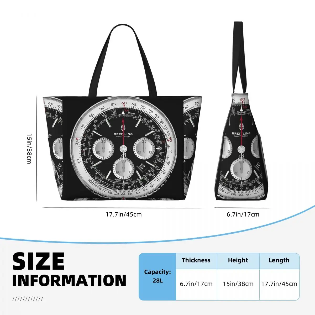 Borsa tote nera di lusso con q - Luxury Yoga Bags recensione e prezzo