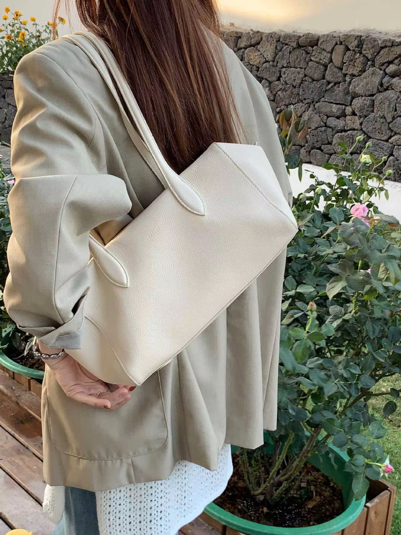 Borsa a Spalla in Vera Pelle d - Luxury Bags Shopping recensione e prezzo