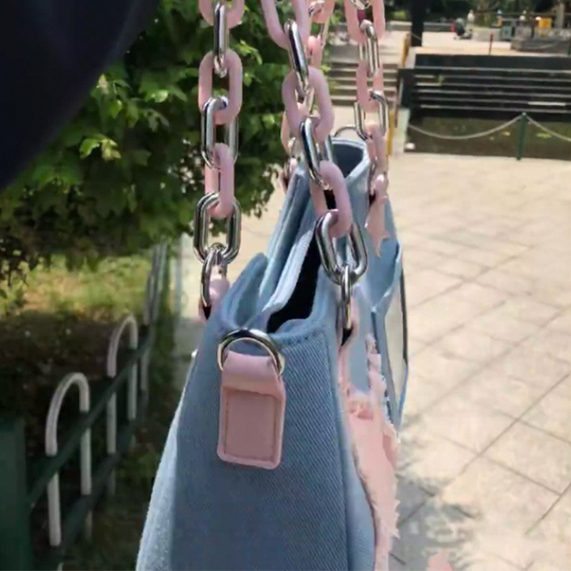 Borsa Shopper in Denim da Donn - Luxury Tote Bags With Zipper recensione e prezzo