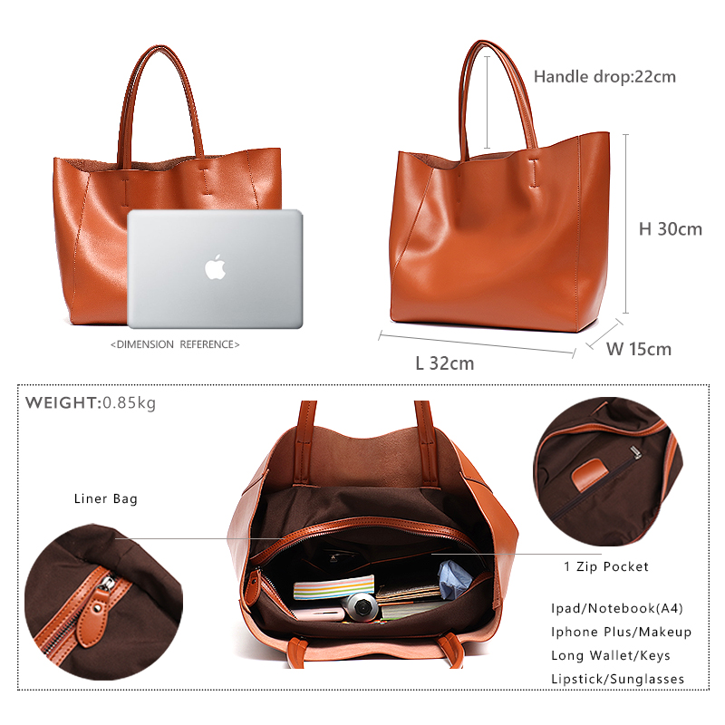 Borse a tracolla in pelle di m - Luxury Tote Bags With Zipper recensione e prezzo
